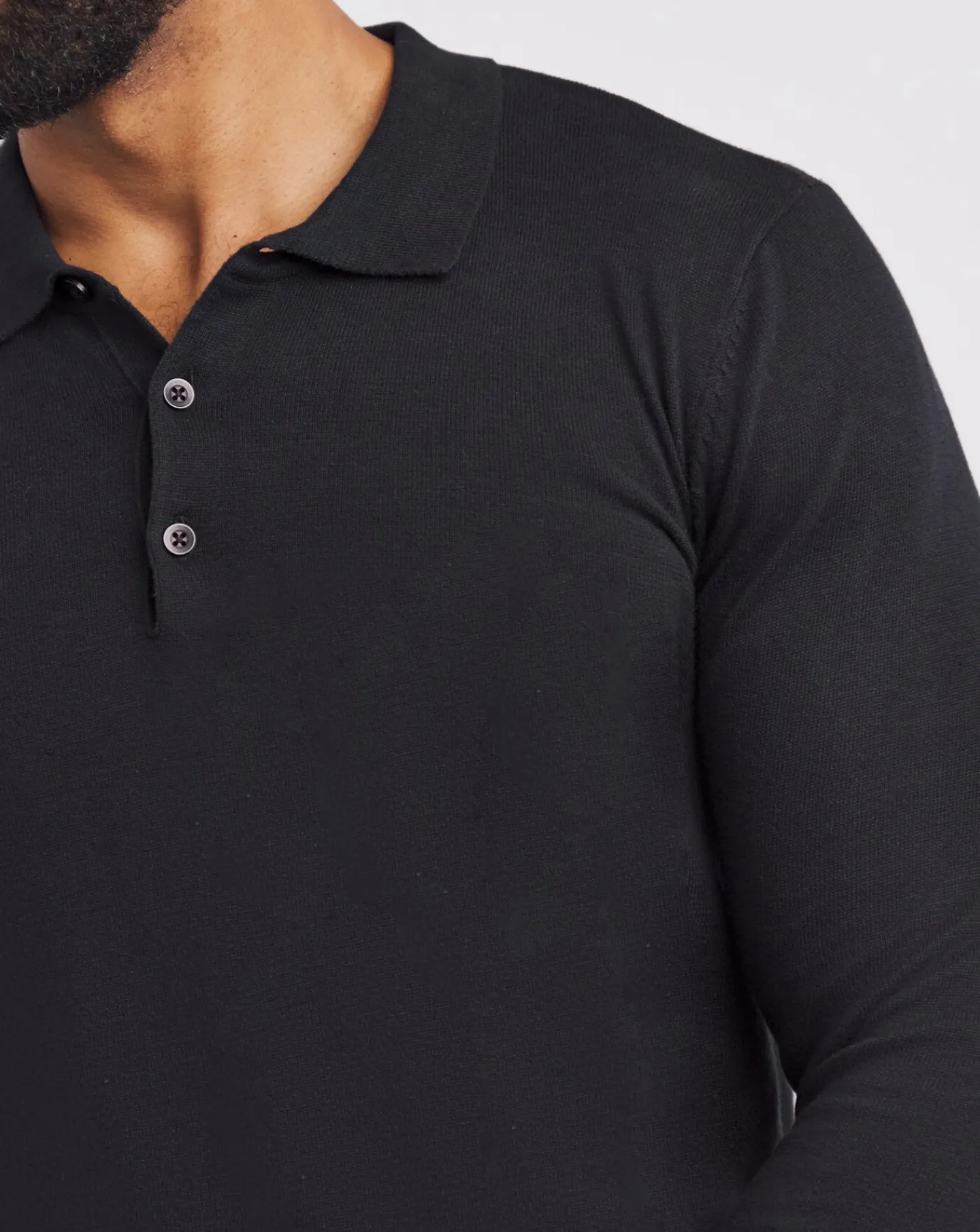 Jacamo Cotton Long Sleeve Polo