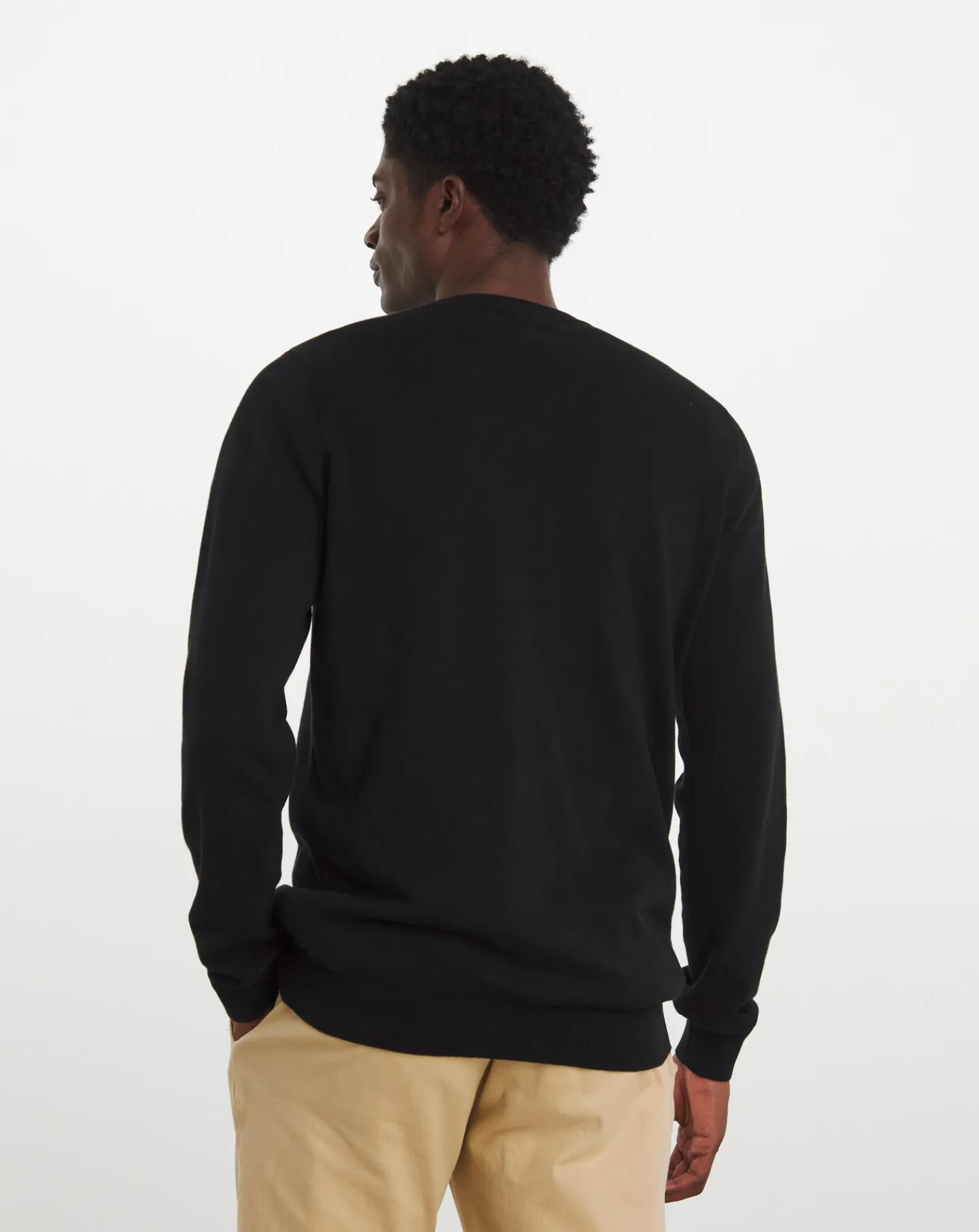 Jacamo Cotton V Neck Knitted Jumper