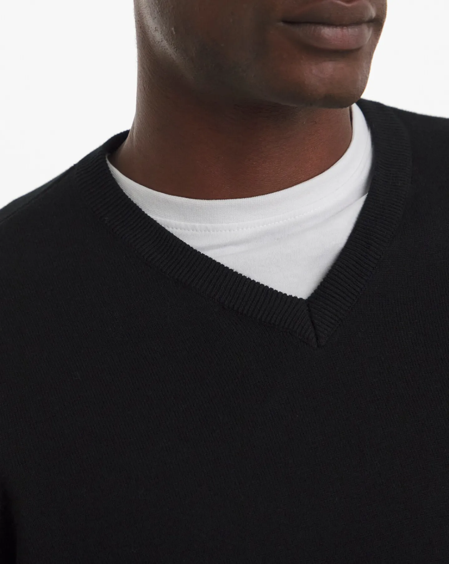 Jacamo Cotton V Neck Knitted Jumper
