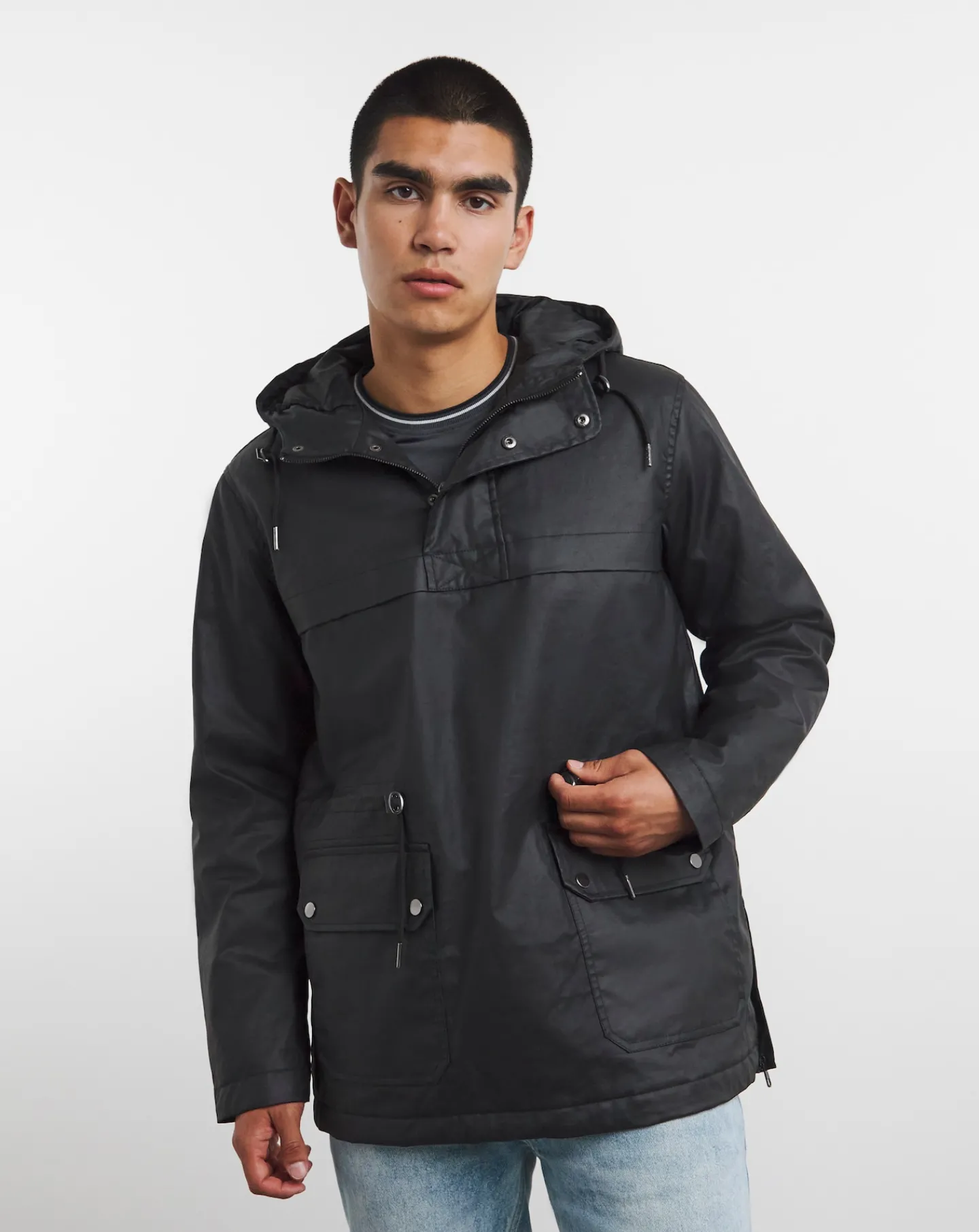 Jacamo Cotton Wax Overhead Jacket