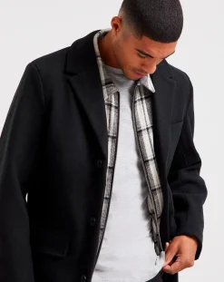 Jacamo Faux Wool Overcoat