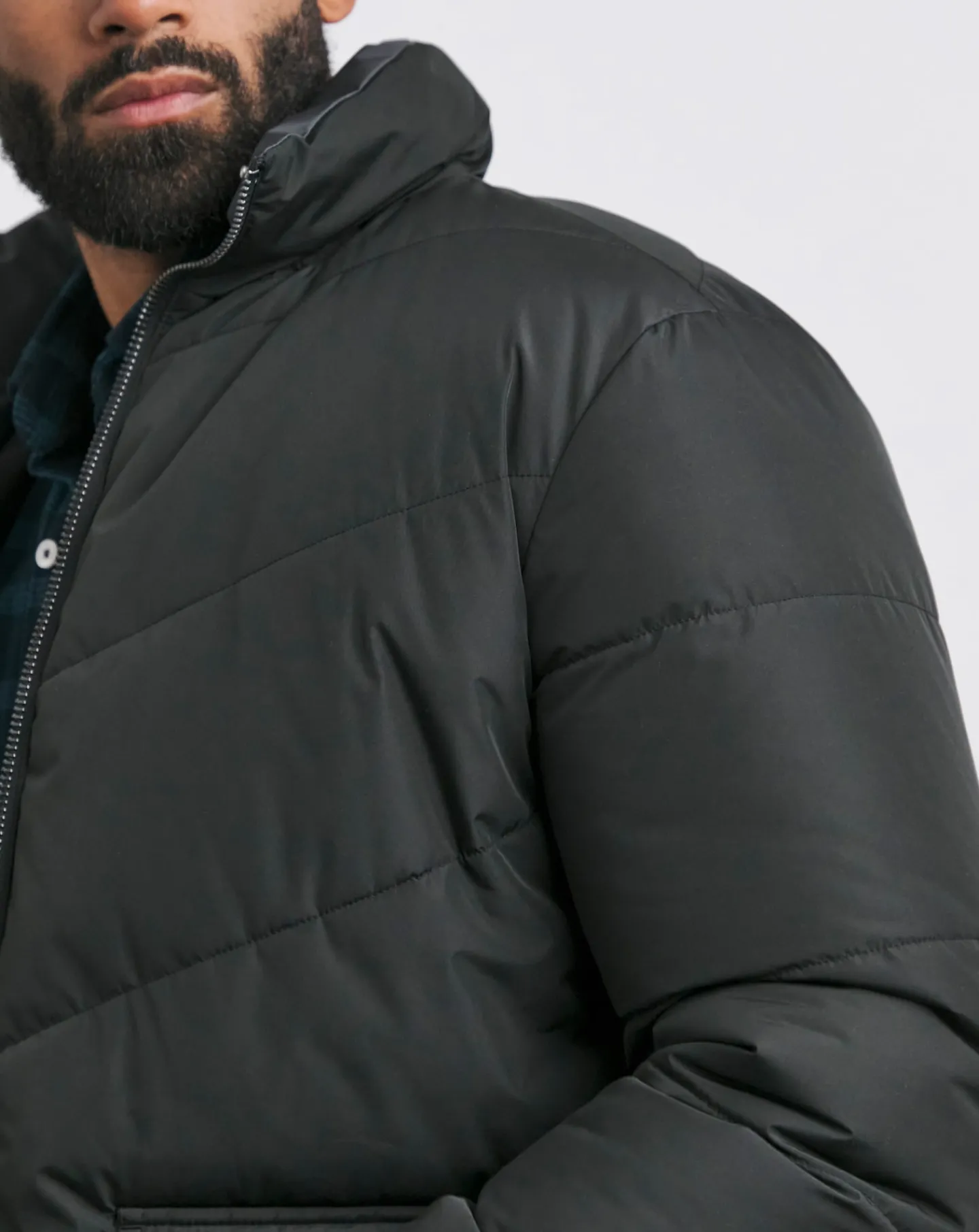 Jacamo Funnel Neck Reversible Puffer Coat