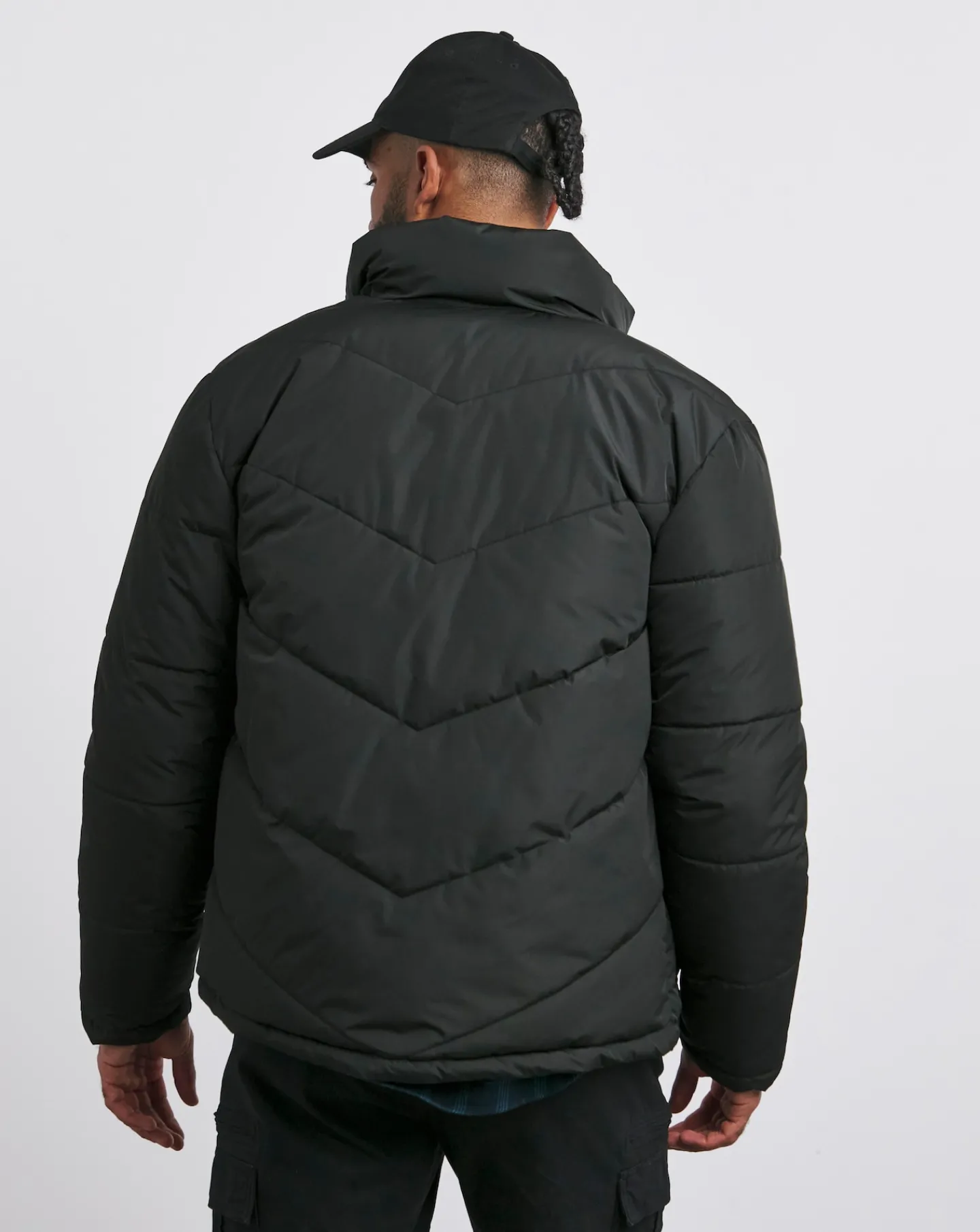 Jacamo Funnel Neck Reversible Puffer Coat