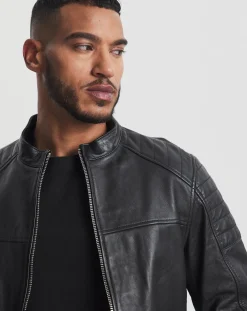 Jacamo Leather Racer Jacket