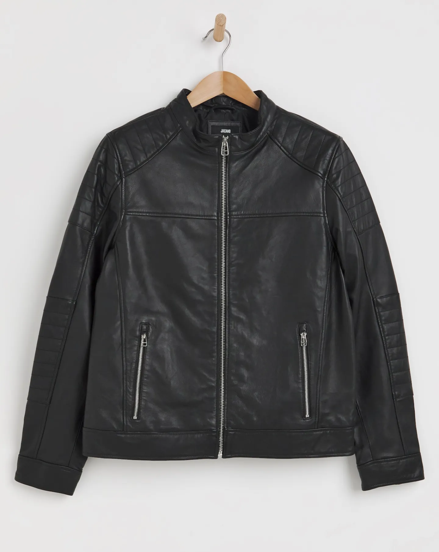 Jacamo Leather Racer Jacket