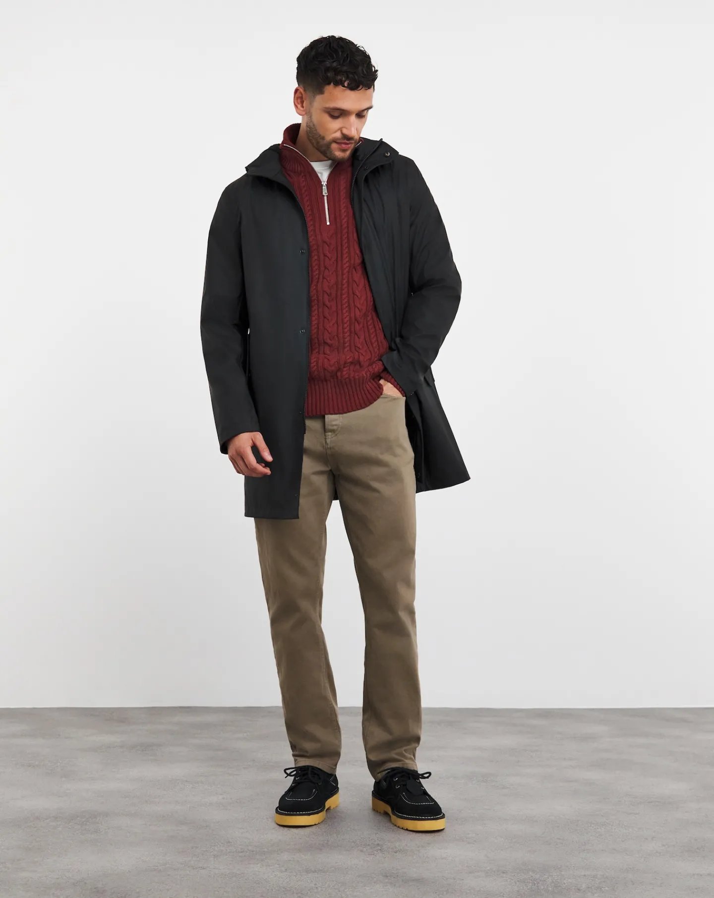 Jacamo Rubberised Hooded Mac