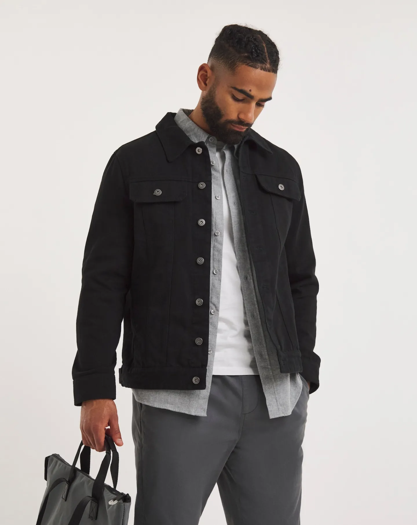 Jacamo Twill Trucker Jacket