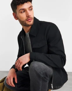 Jacamo Zip Up Smart Harrington Jacket