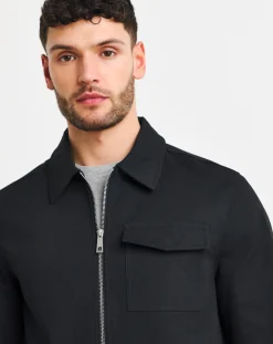 Jacamo Zip Up Smart Harrington Jacket