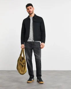 Jacamo Zip Up Smart Harrington Jacket