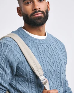 Jacamo Cable Crew Neck Jumper