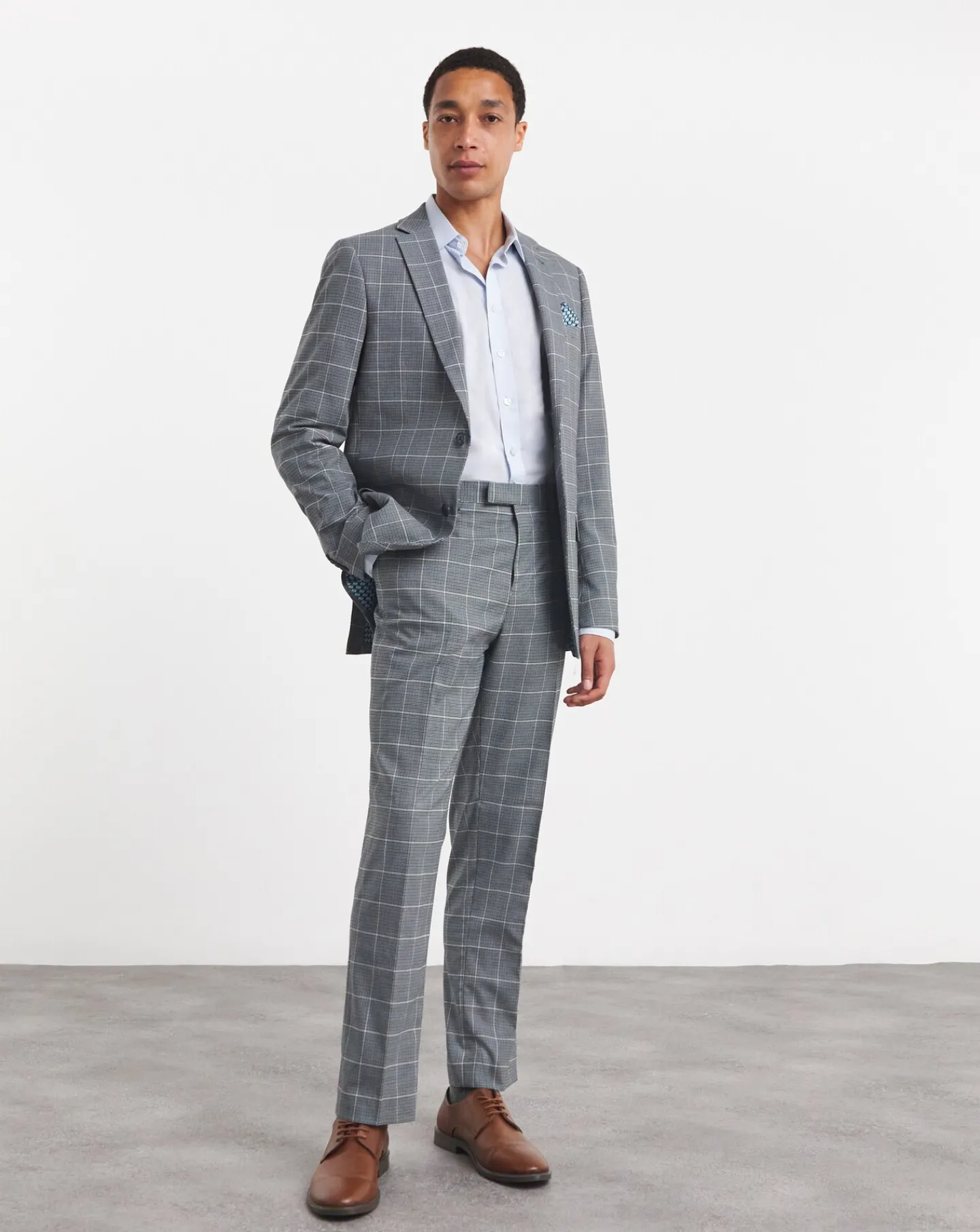 Jacamo Check Regular Fit Suit Jacket