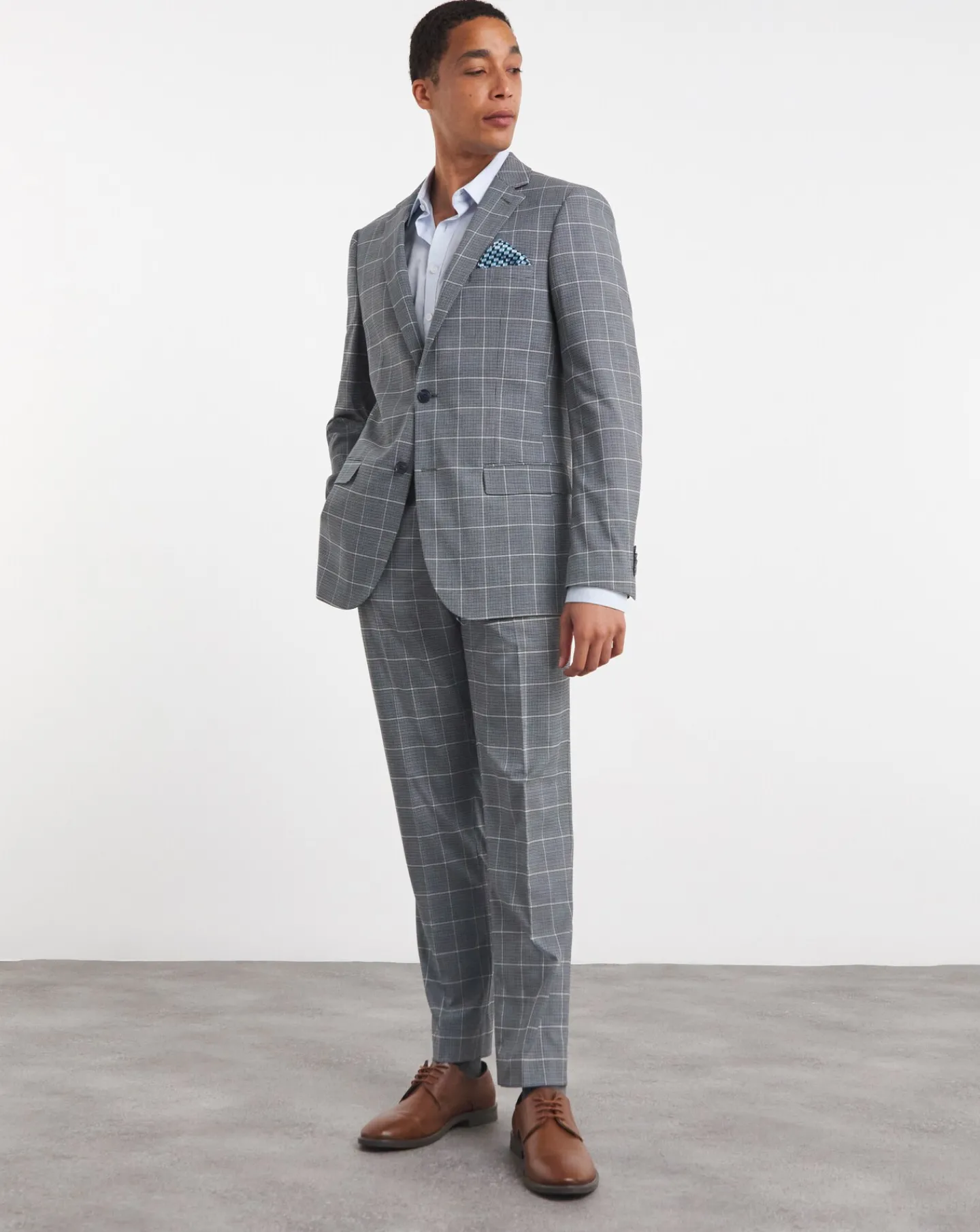 Jacamo Check Regular Fit Suit Trouser