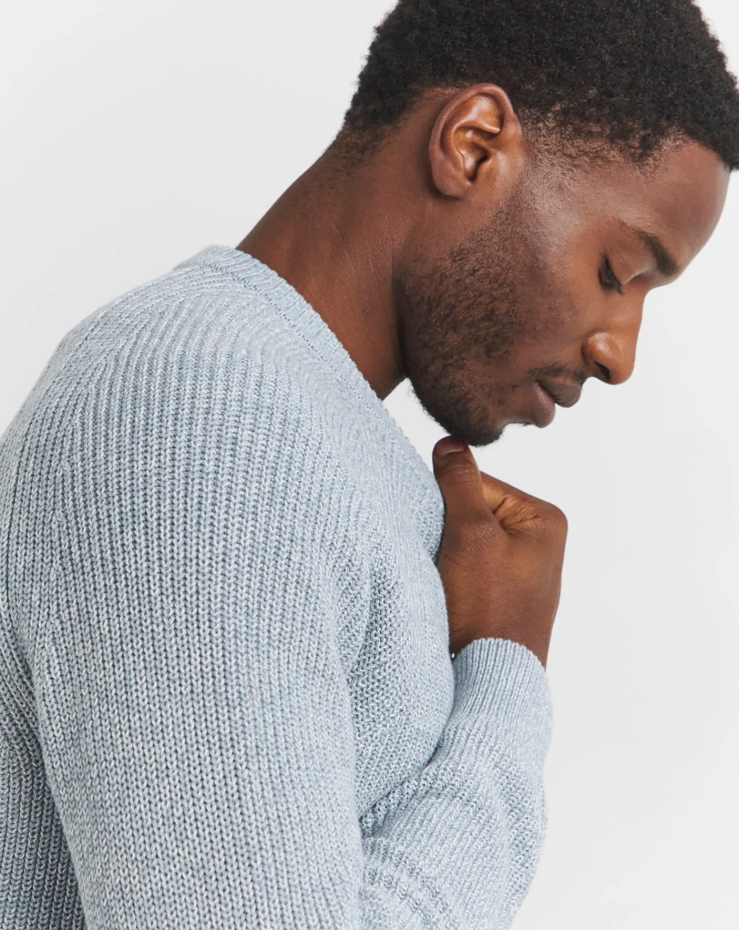 Jacamo Twisted Knit Crew Neck Jumper