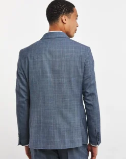 Jacamo Windowpane Check Reg Suit Jacket