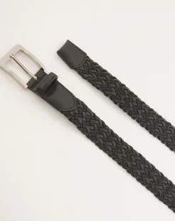 Jacamo Bonded Leather Plaited Belt