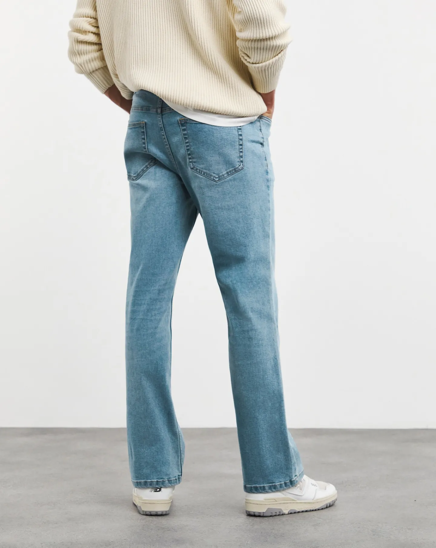 Jacamo Bootcut Fit Stretch Jeans Lgt Stonewash