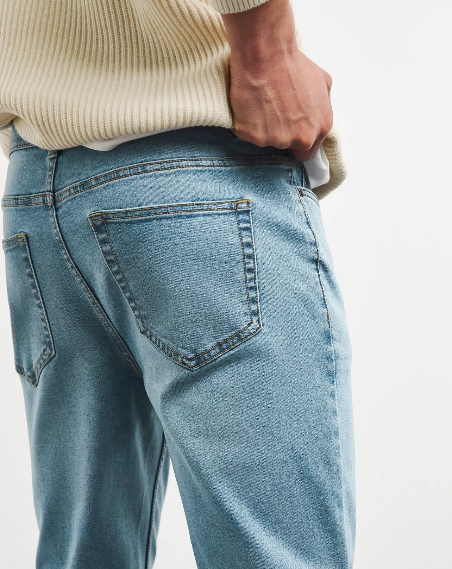 Jacamo Bootcut Fit Stretch Jeans Lgt Stonewash
