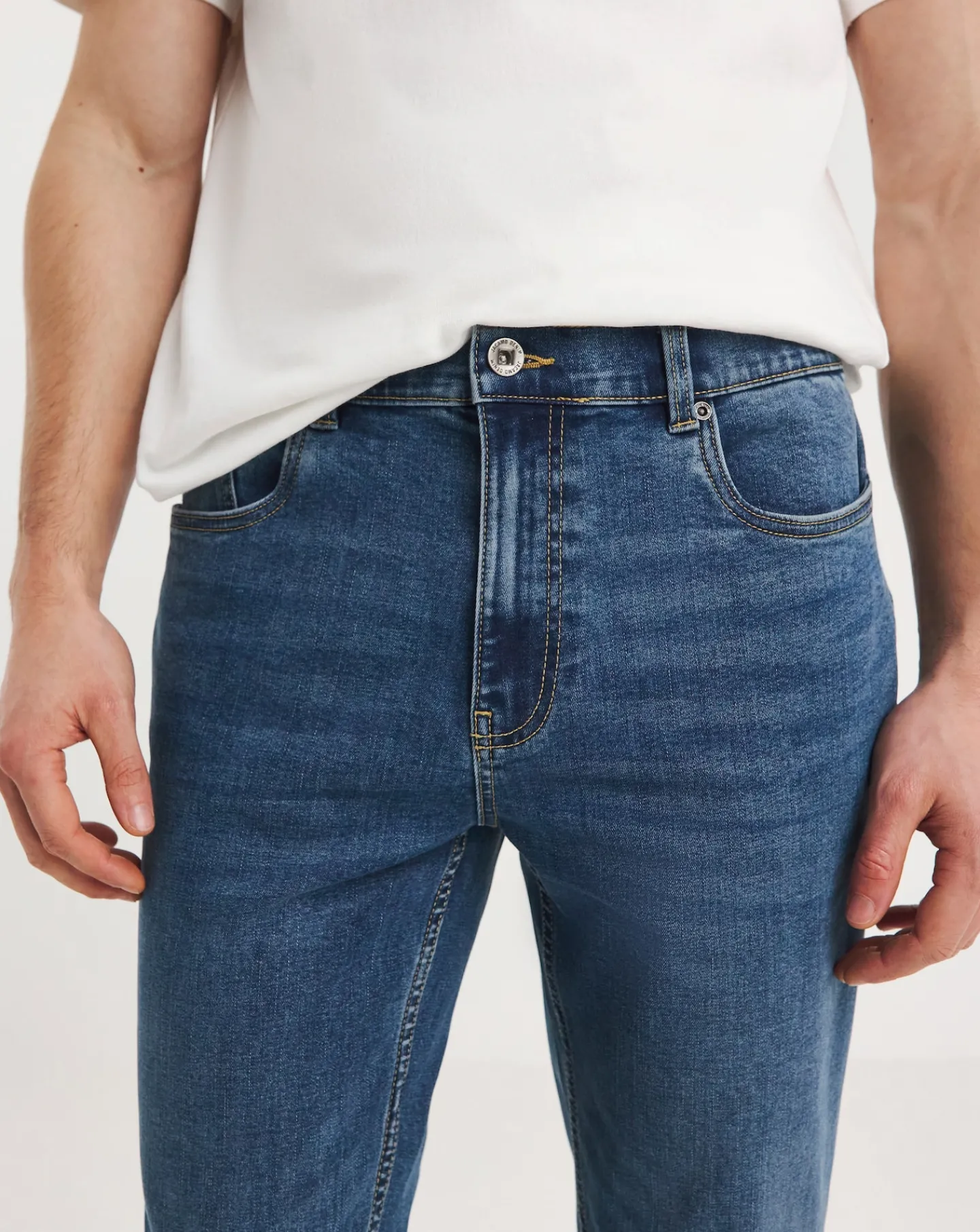 Jacamo Bootcut Fit Stretch Jeans Mid Wash
