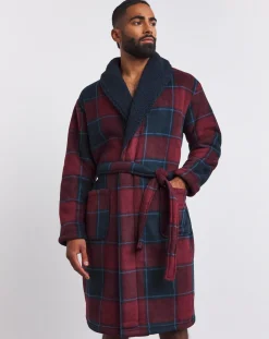 Jacamo Borg Lined Check Dressing Gown