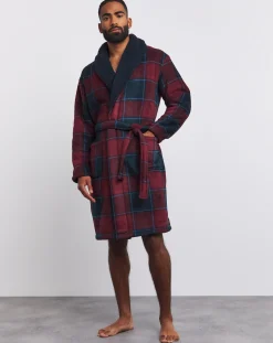 Jacamo Borg Lined Check Dressing Gown