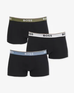BOSS 3 Pack Black Power Logo Trunks