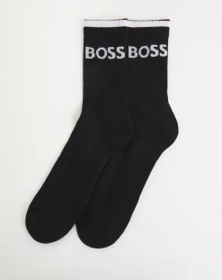 BOSS 6 Pack Black Sports Socks