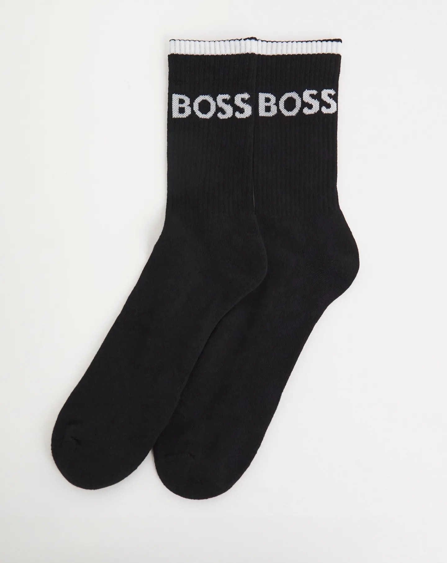 BOSS 6 Pack Black Sports Socks