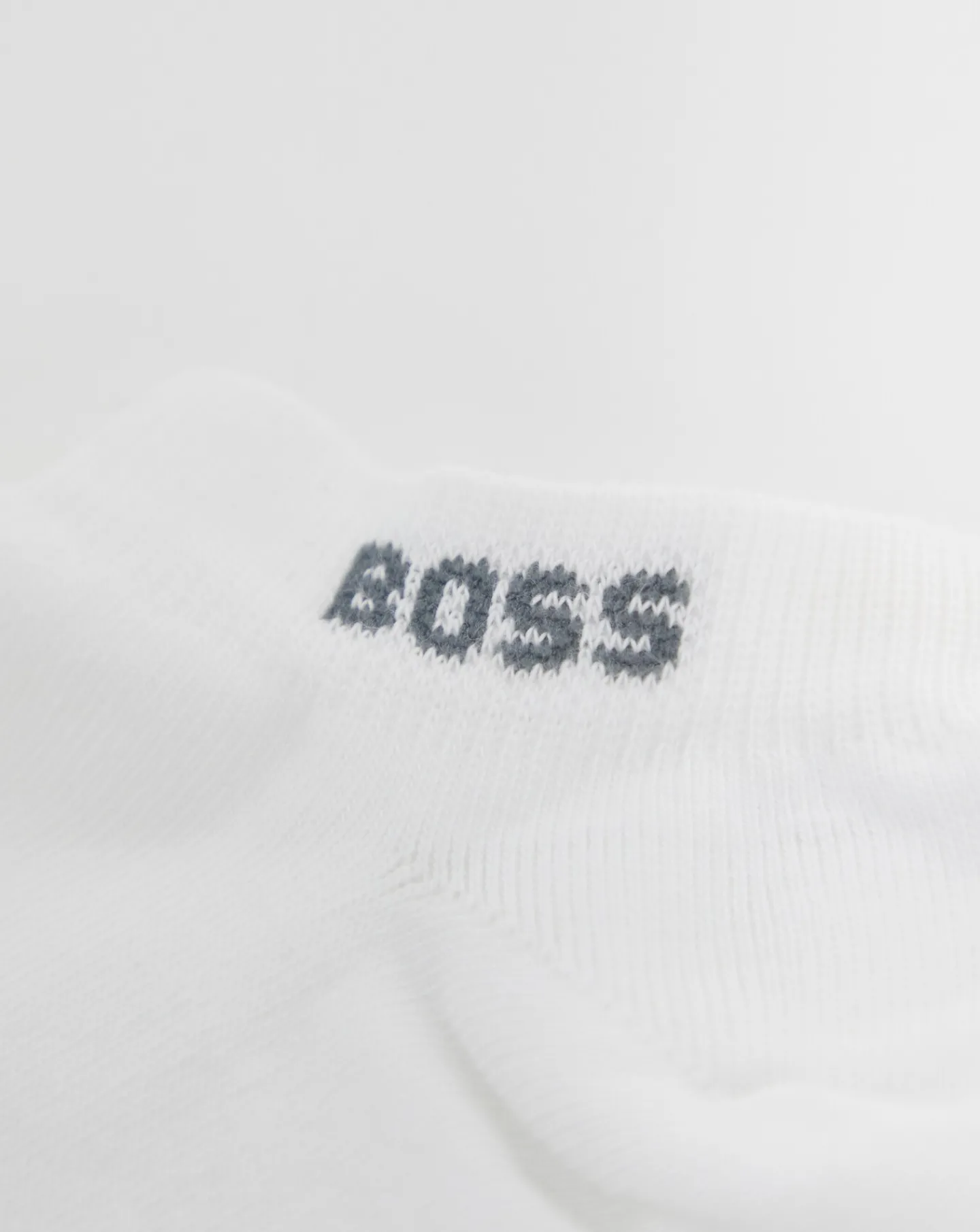 BOSS 5 Pack Cotton Blend Logo Ankle Socks