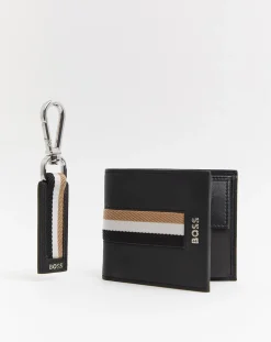 BOSS Iconic Keyring & Wallet Gift Set