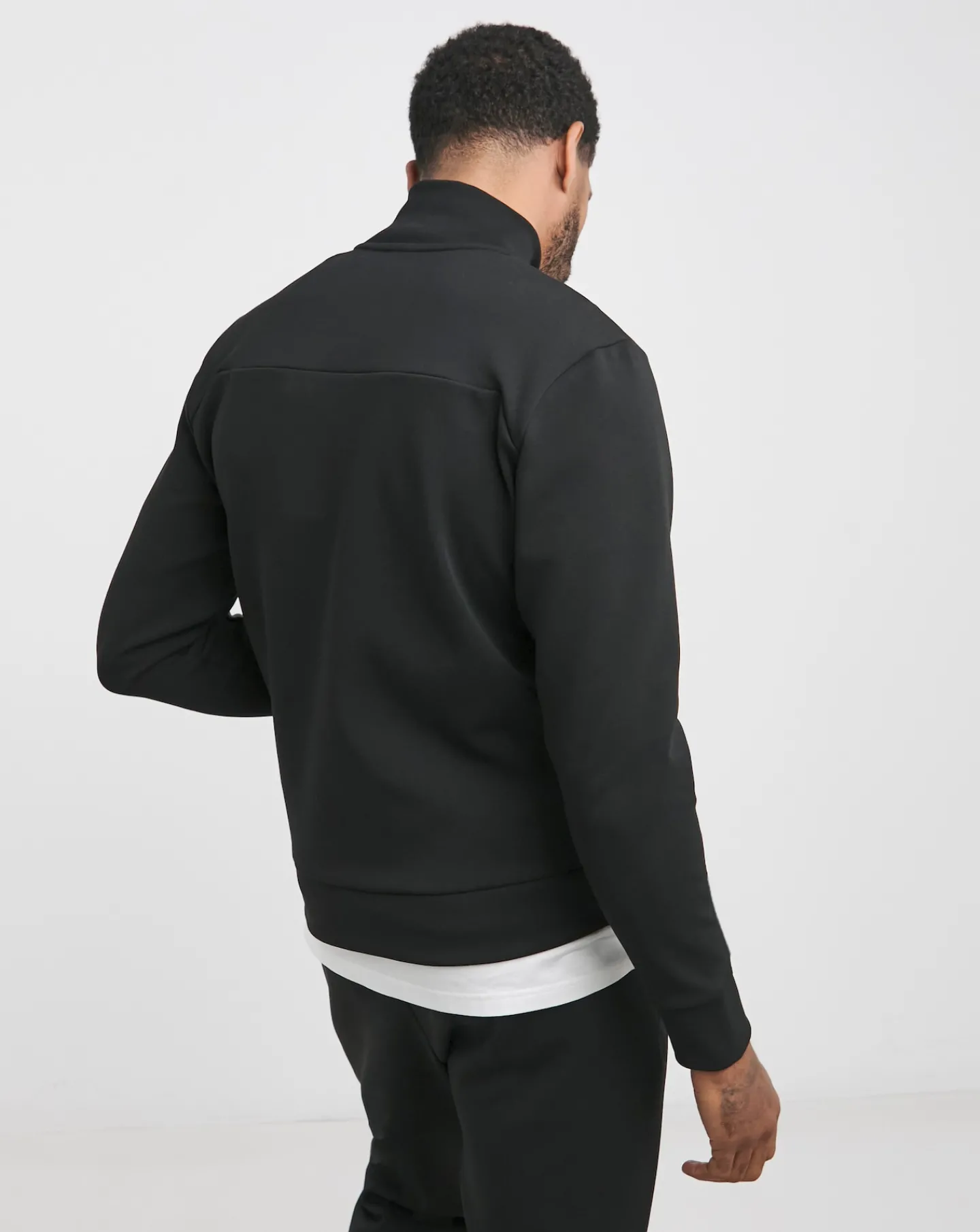 BOSS Stripe Full Zip Sweat Top