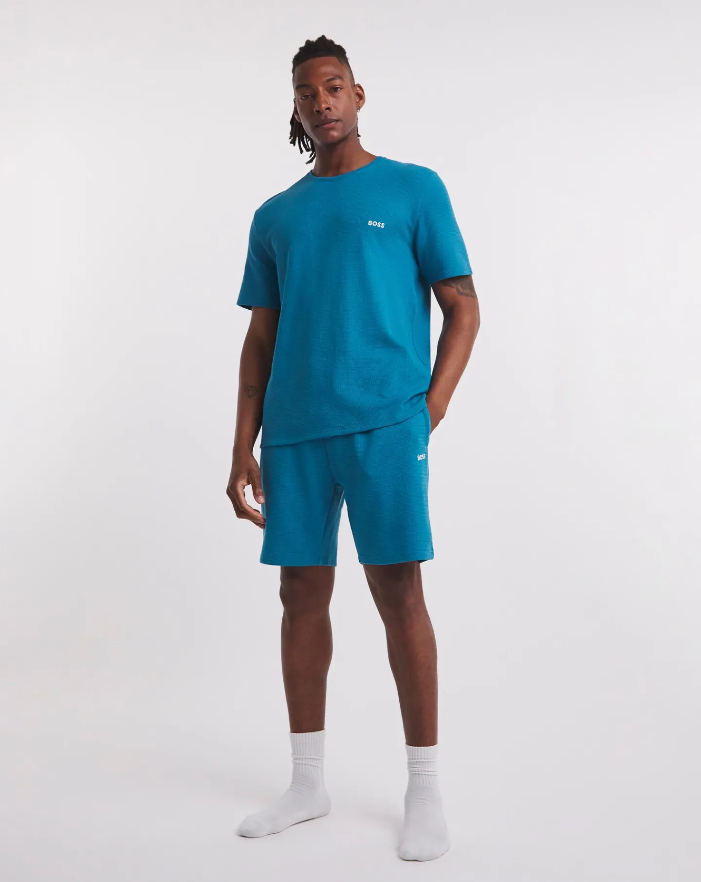 BOSS Waffle Logo Pyjama T-Shirt