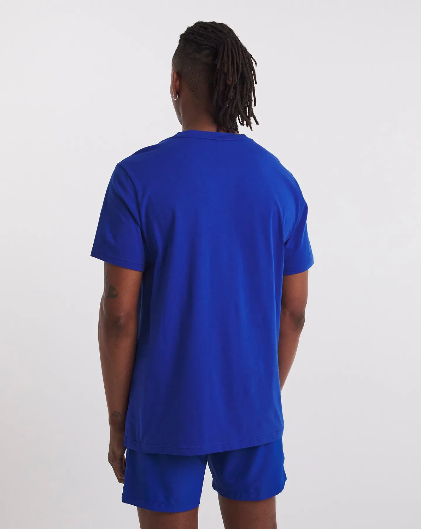 BOSS Bright Blue Logo Beach T-Shirt
