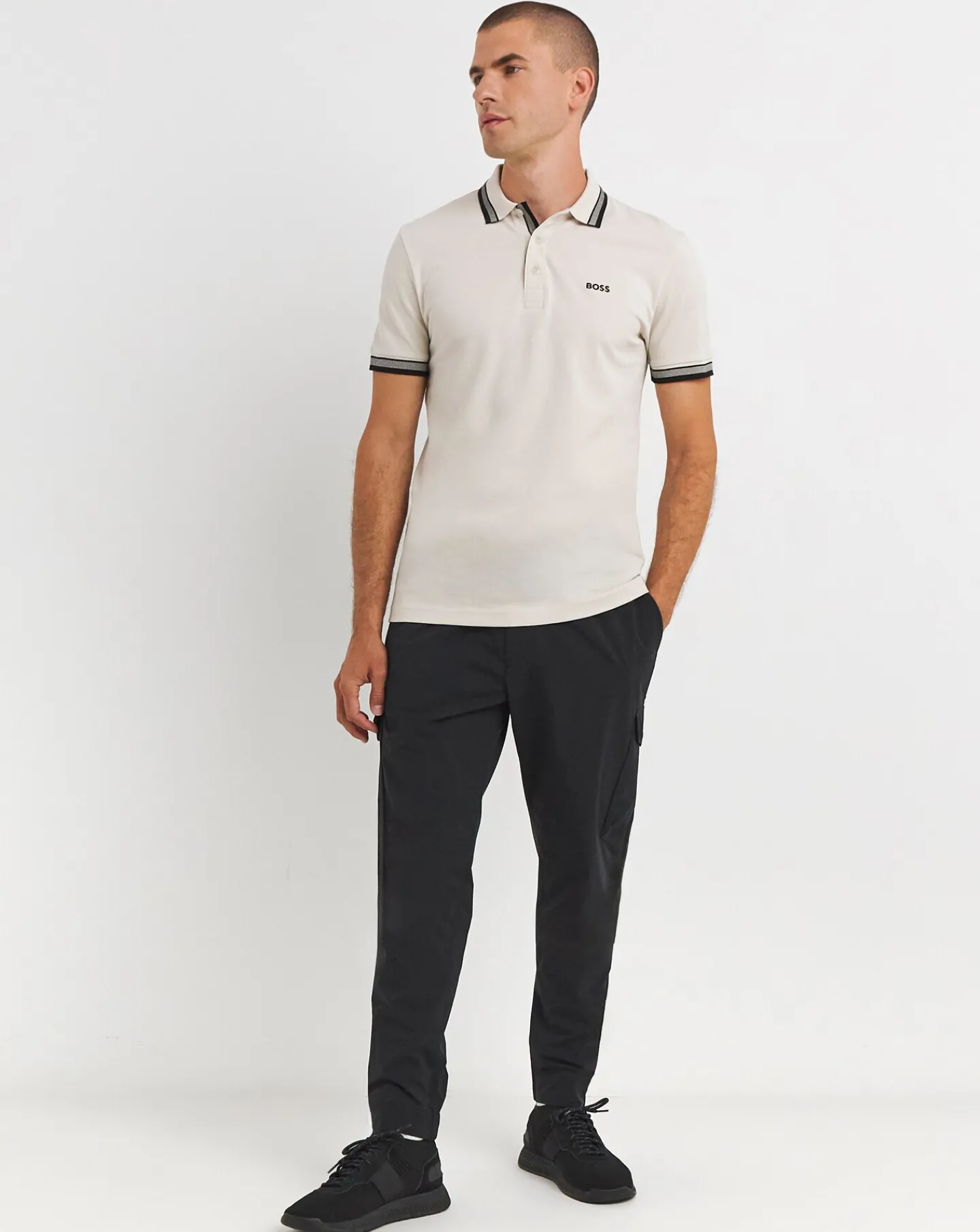 BOSS Classic Tipped Short Sleeve Paddy Polo