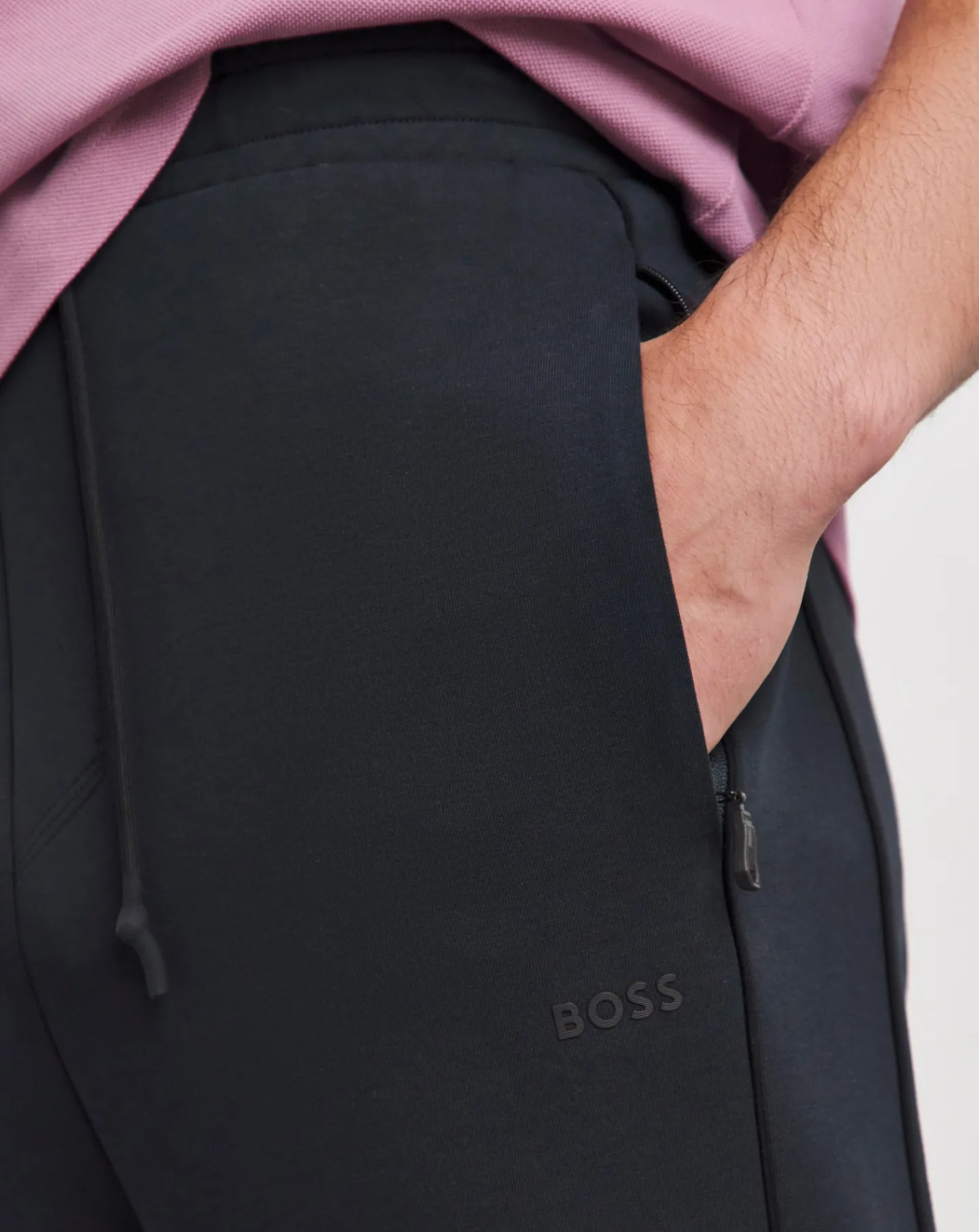 BOSS Dark Blue Classic Small Logo Joggers