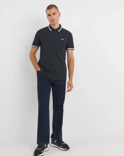BOSS Dark Blue Classic Tipped Paddy Polo