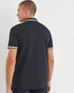 BOSS Dark Blue Classic Tipped Paddy Polo