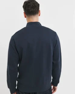 BOSS Dark Blue Full-Zip BB Badge Sweatshirt