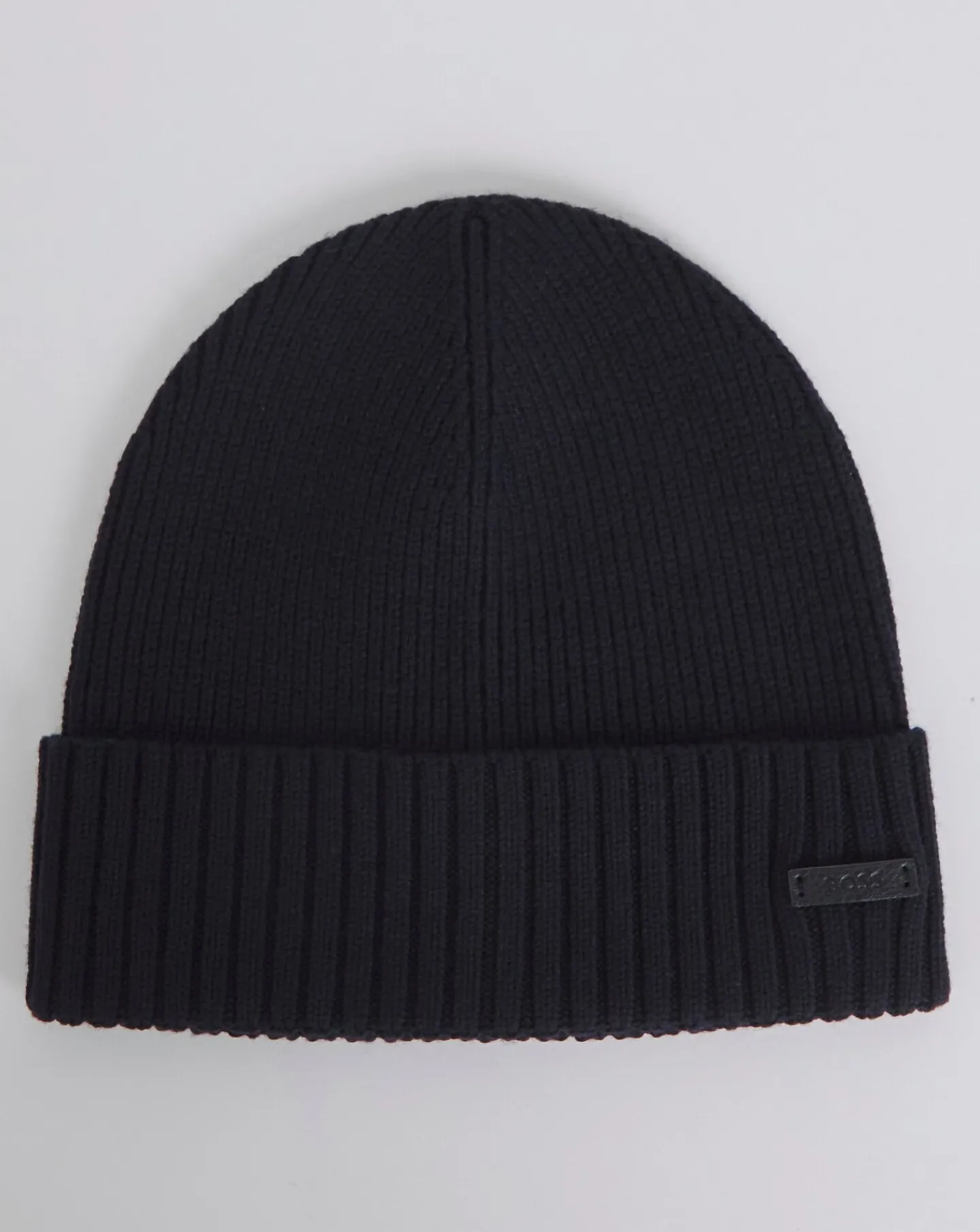 BOSS Dark Blue Logo Knitted Hat