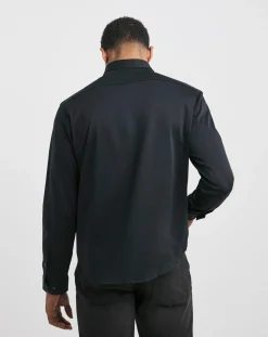 BOSS Dark Blue Long Sleeve Motion Shirt