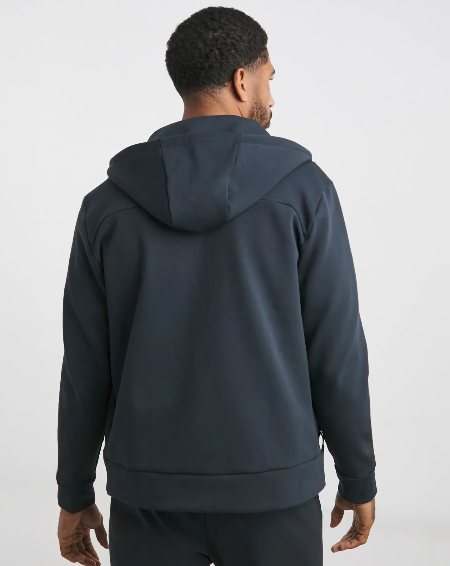 BOSS Dark Blue Oversized Full Zip Hoodie