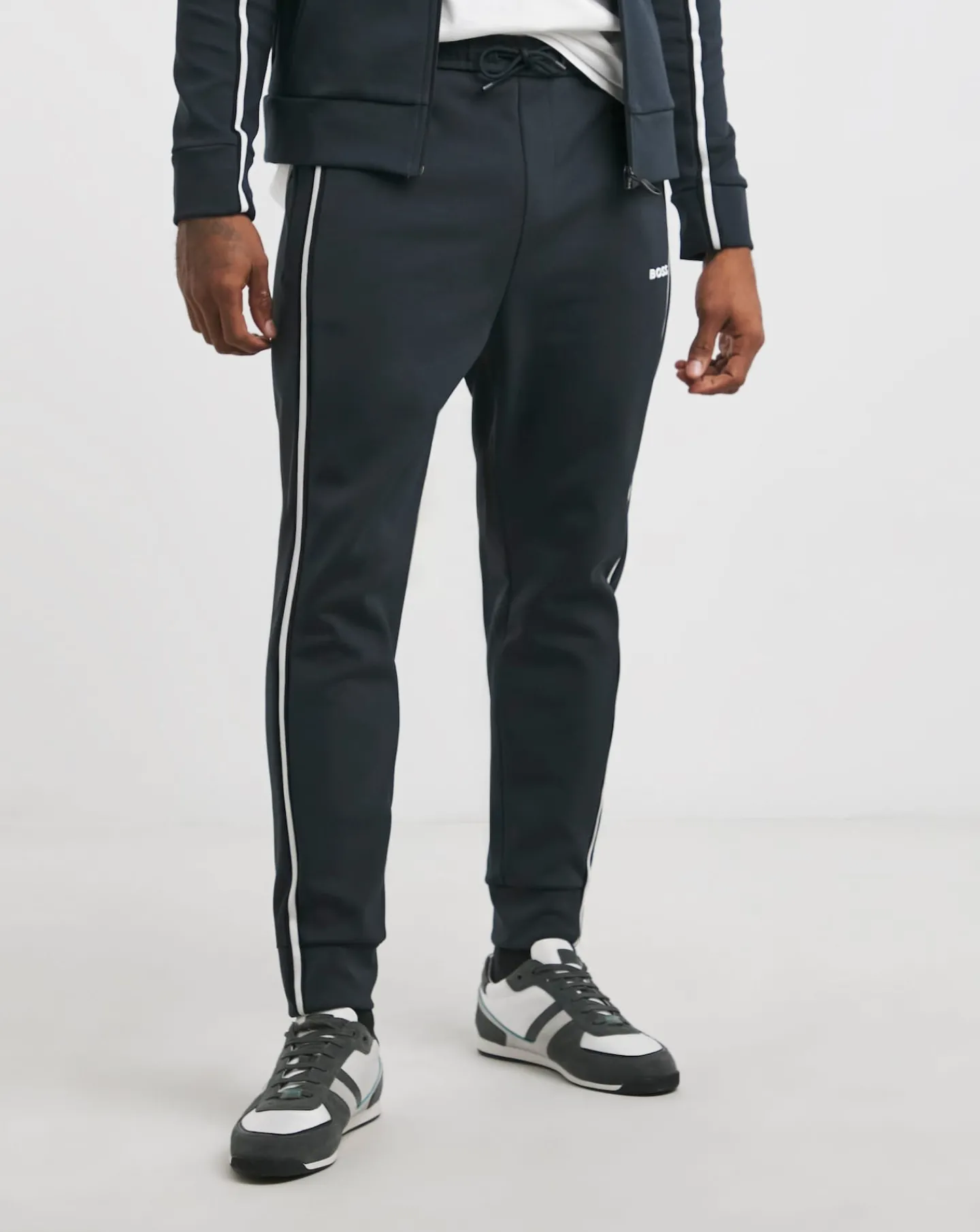 BOSS Dark Blue Side Stripe Jogger