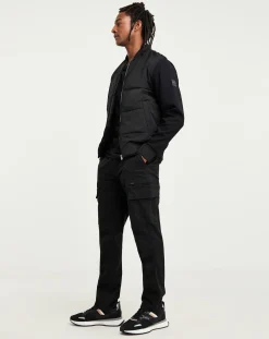 BOSS Fabric Mix Bomber Sweat Jacket