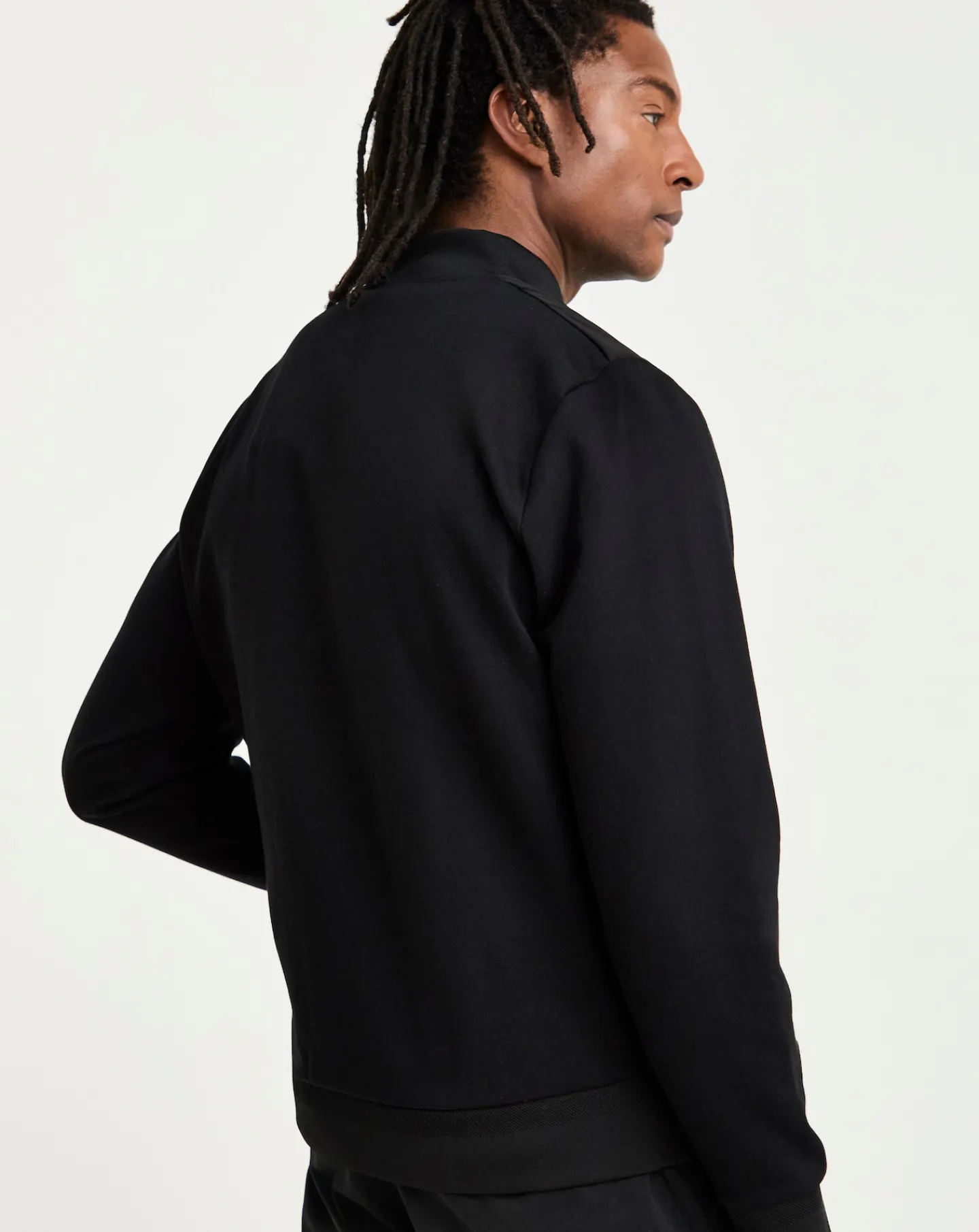BOSS Fabric Mix Bomber Sweat Jacket