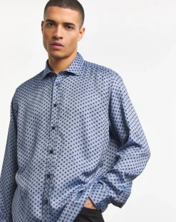 BOSS Geo Print Stretch Shirt