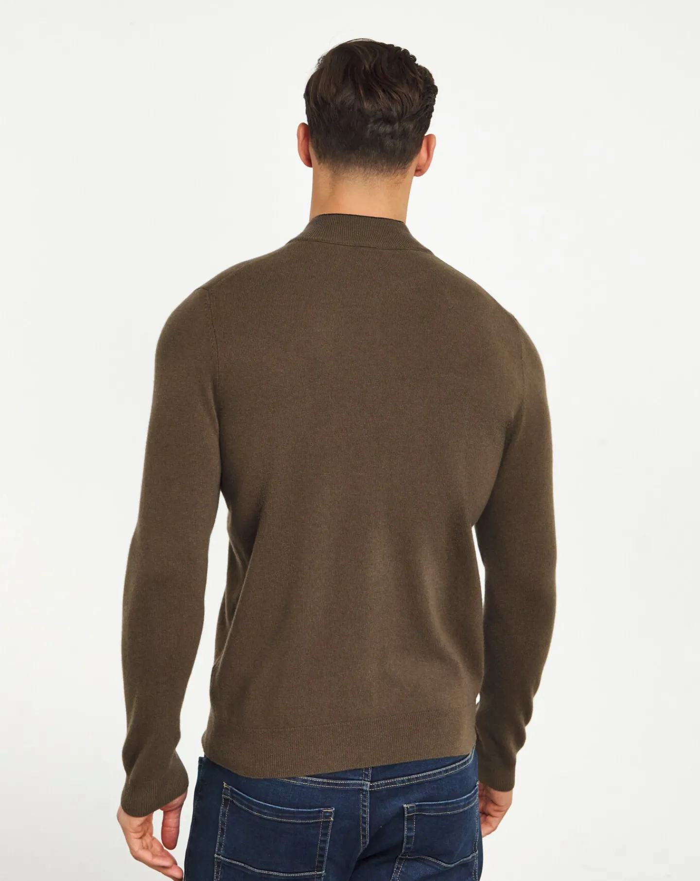 BOSS Half Zip Knit Jumper