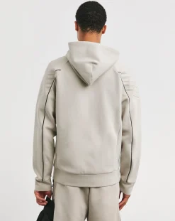 BOSS Light Beige Classic Full Zip Hoodie