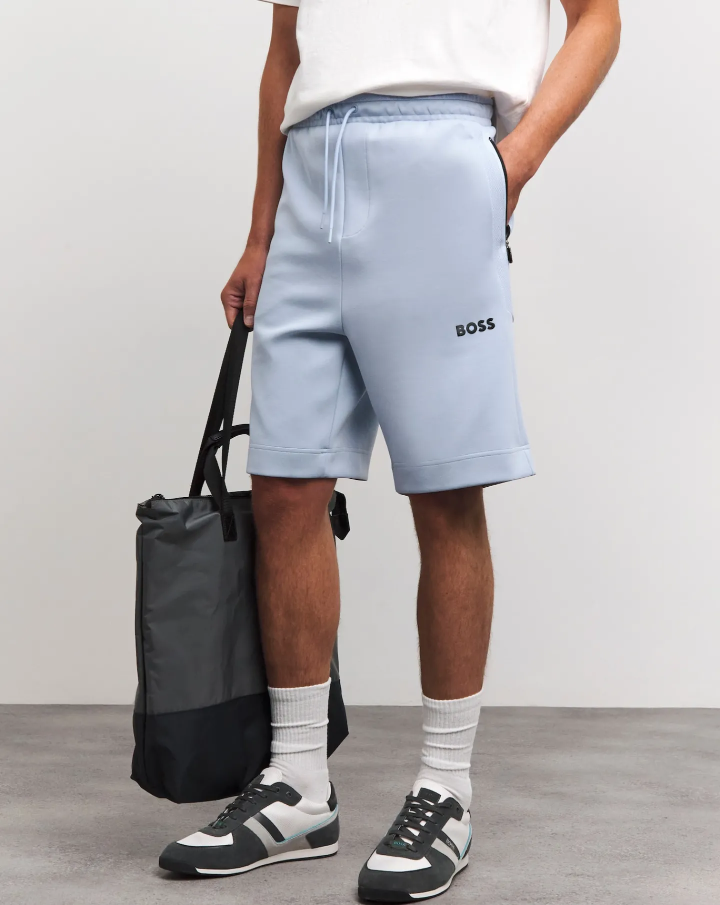 BOSS Light Blue Sweat Short