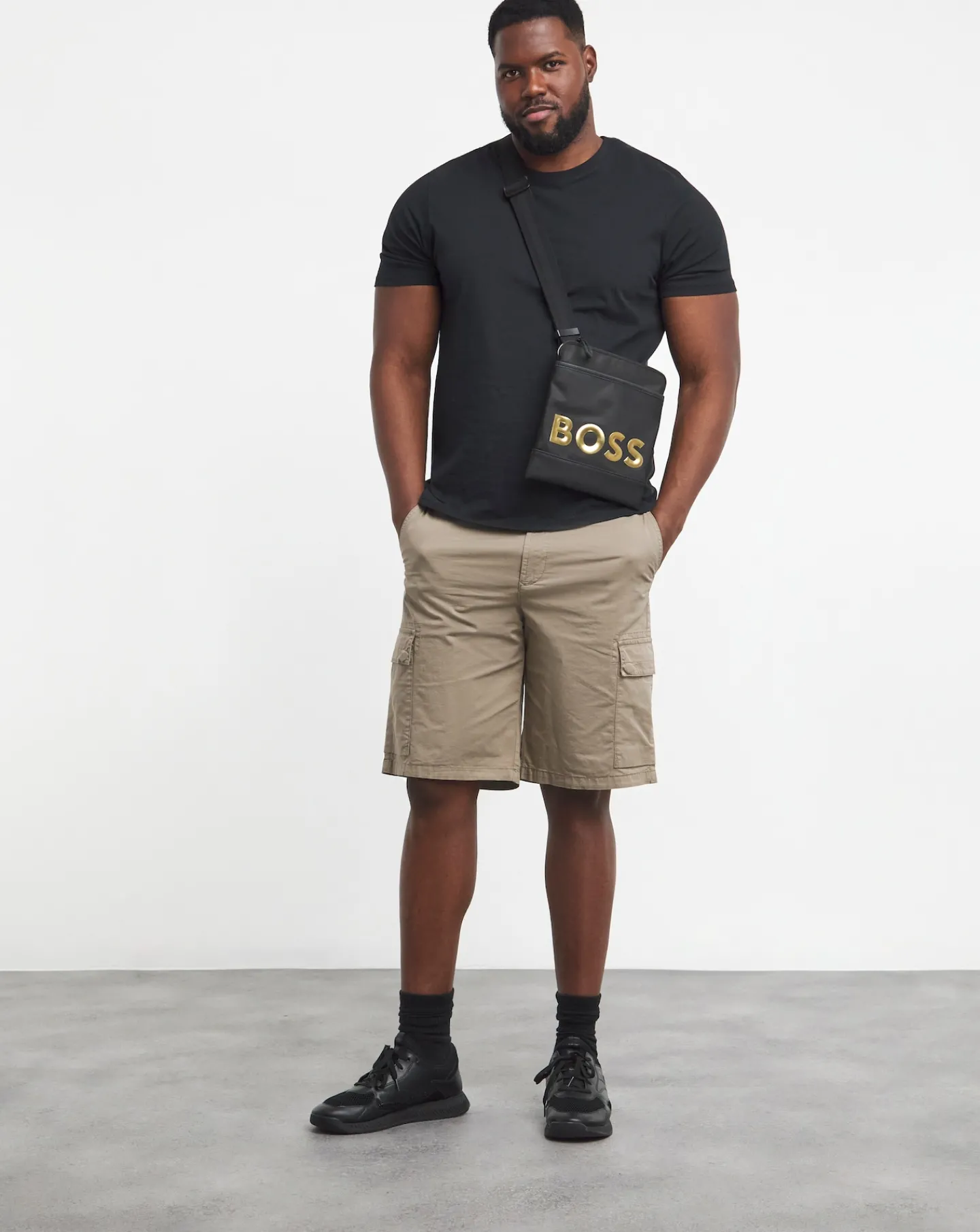 BOSS Light Brown Cargo Short