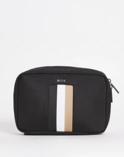 BOSS Logo Stripe Washbag